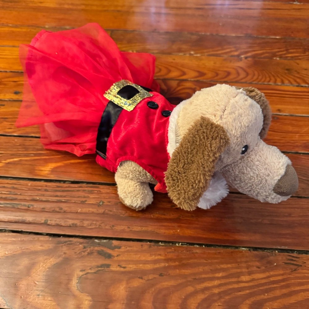 Pup Crew Red Santa Mrs. Claus Dog Dress Size Small